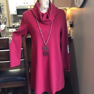 Super stylish cowl-neck dress! NWOT